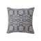 Hello Honey® Slate Blue Woven Cotton Jacquard Pillow